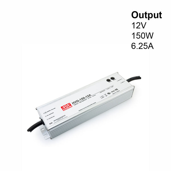 Mean Well HVG-150-12A Constant Current- Constant Voltage LED Driver with Universal Input Voltage - ledlightsandparts