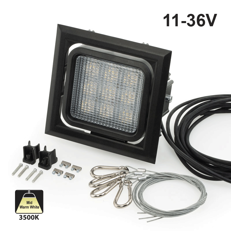 LED Flood light 11-36V 20W 3500K(Warm White)
