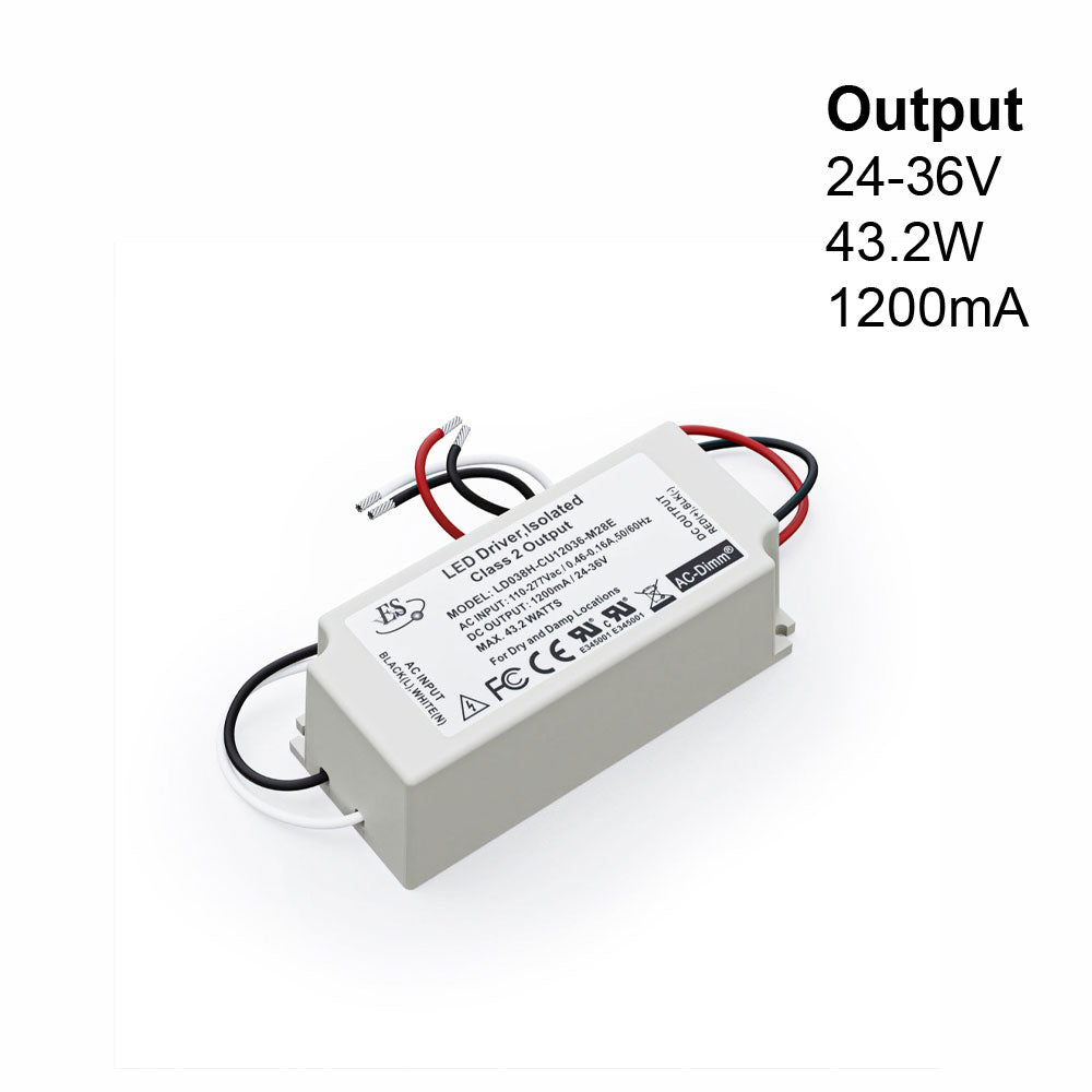 ES LD038H-CU12036-M28E Constant Current LED Driver, 1200mA