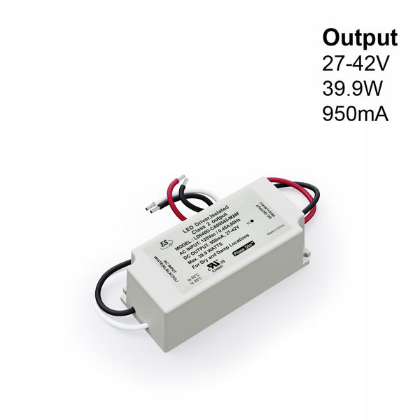 ES LD040D-CU09542-M28F Constant Current LED Driver, 950mA 27-42V 40W
