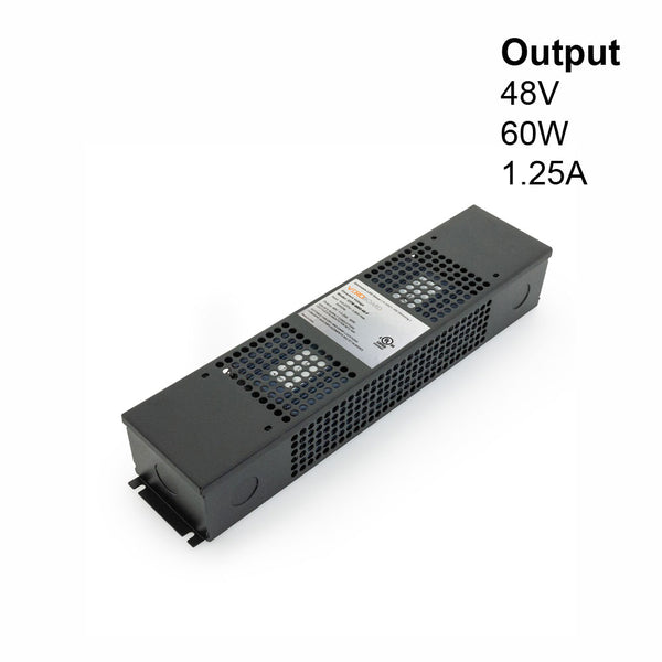 OTM-W60-48-F 0-10V Dimming Constant Voltage  LED Driver 48V 60W, lightsandparts