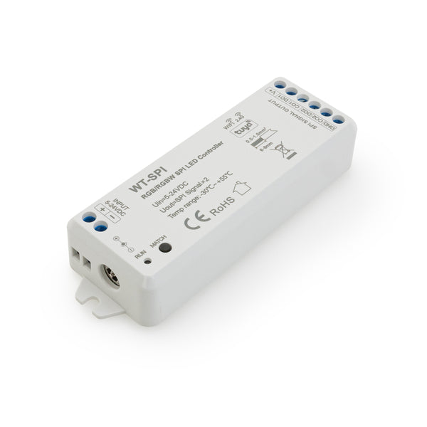 5-24VDC WiFi & RF RGB/RGBW SPI LED Controller WT-SPI (Tuya App)