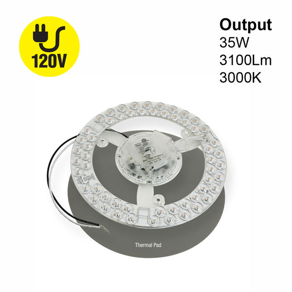 7.3 inch Round Disc LED Module TR18635-T, 120V 35W 3000K(Warm White)