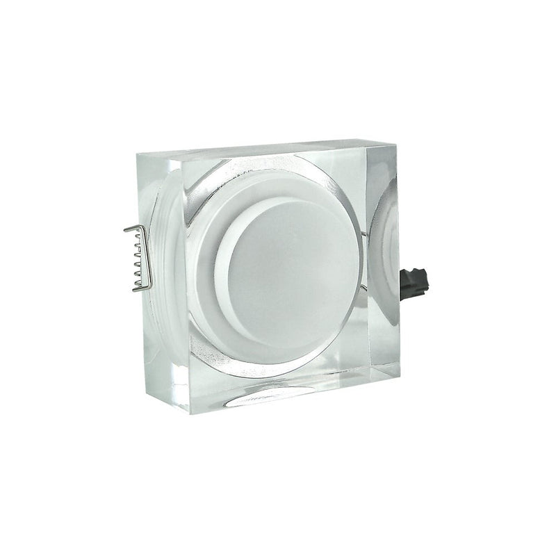Square Pot Light, 12V 1W 3000K(Warm White) - ledlightsandparts