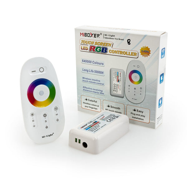 FUT025 Mi-Light Touch Screen LED RGB Controller 2.4GHz - ledlightsandparts