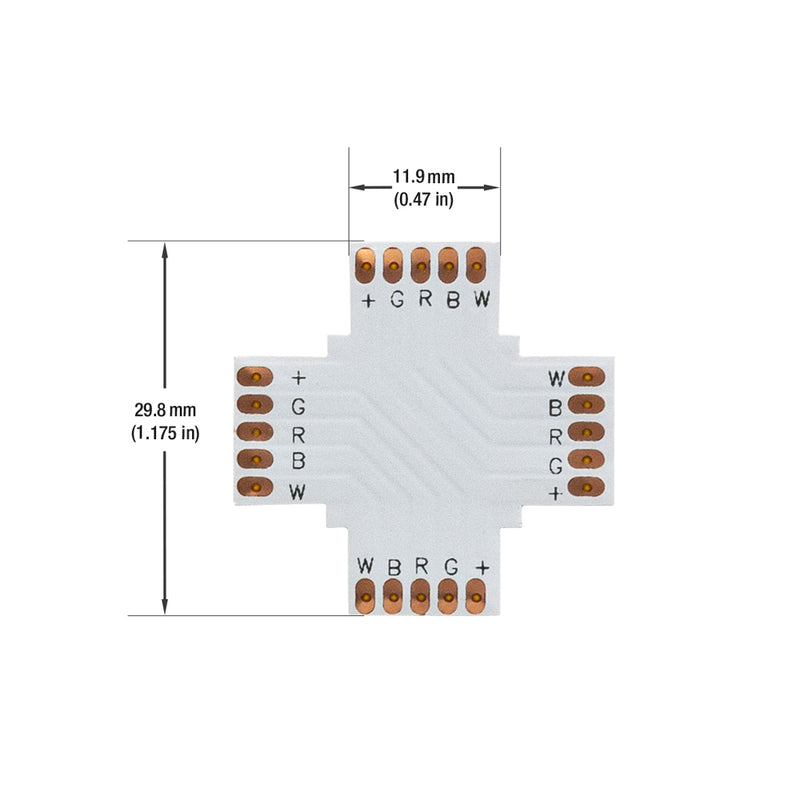 PCB type RGBW 4 Way Expansion Connector (Pack of 2)