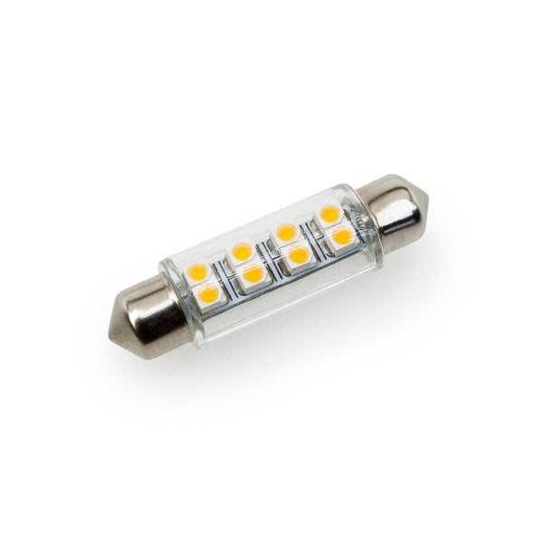 Festoon LED Bulb, 41mm 8SMD 12V 0.5W 3000K(Warm White) - ledlightsandparts
