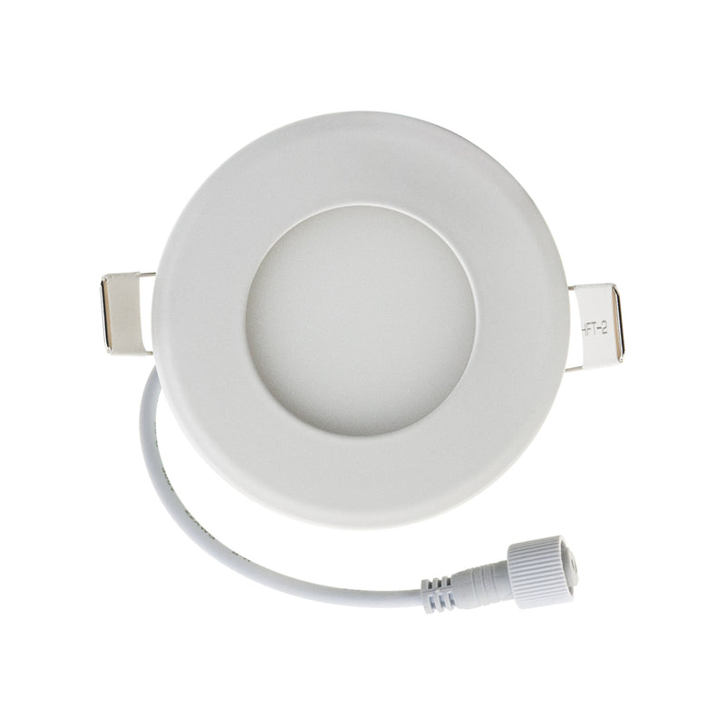 3 inch Round LED Panel Light Dimmable LP-ULTD-09003, 120V 3W 5000K(Daylight), lights and parts