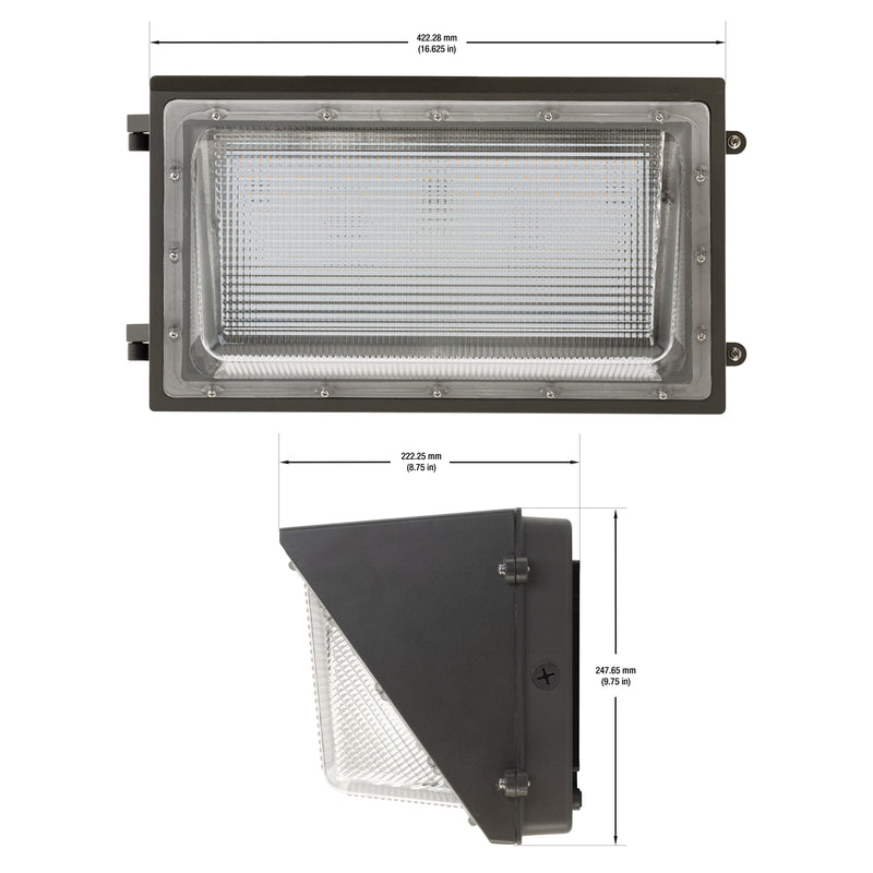 LED Wall Pack Light ML-WPB-130W-27, 100-277V 130W 2700K(Soft White) - ledlightsandparts