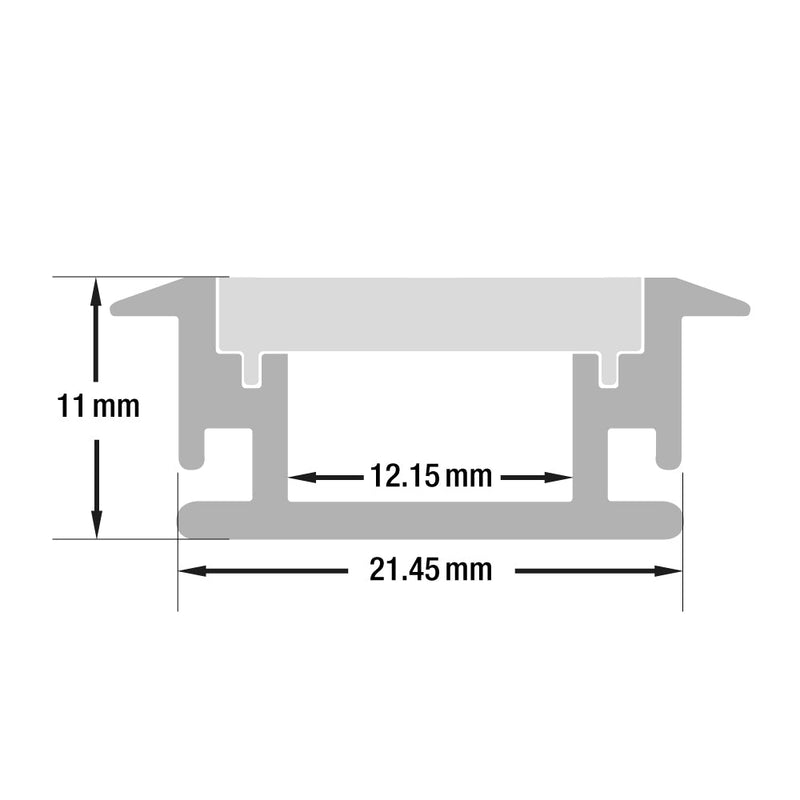 Type 16 Linear Architectural Light Fixture Profile-3 Meters (118 inches) - ledlightsandparts
