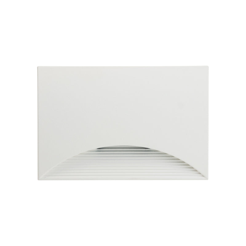 ST0130KWH LED Step Light Horizontal White, 120V 5W 3000K(Warm White) - ledlightsandparts