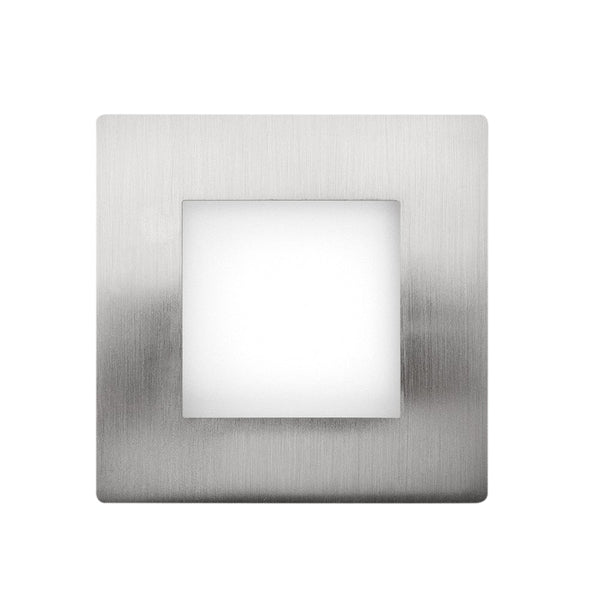 4 inch Square Flat Panel light Selectable Color Temperature 5CCT (Brushed Nickel Cover) - ledlightsandparts