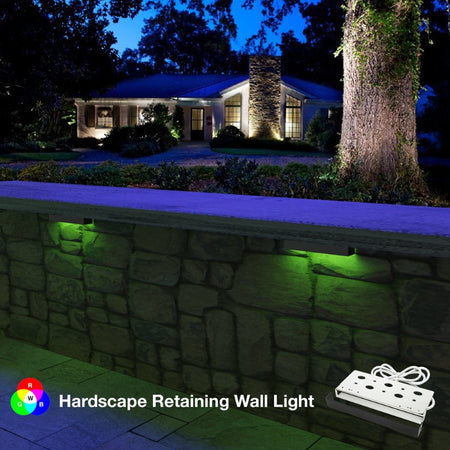Hardscape retaining wall lights
