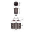 LP-5028S2 mini Double Head Door Sensor Switch, 12-24V 30W Brown