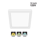 Votatec 12″ Slim Flush Mount – 3Way CCT HM05-PS12-24W120-3CCT 120V 24W CCT(3K, 4K, 5K)