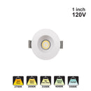 Votatec 1″ Module Downlight – 5Way CCT Adjustable VO-RP1W7-120-D-5WAY 120V 7W CCT(2.7K, 3K, 3.5K 4K, 5K)