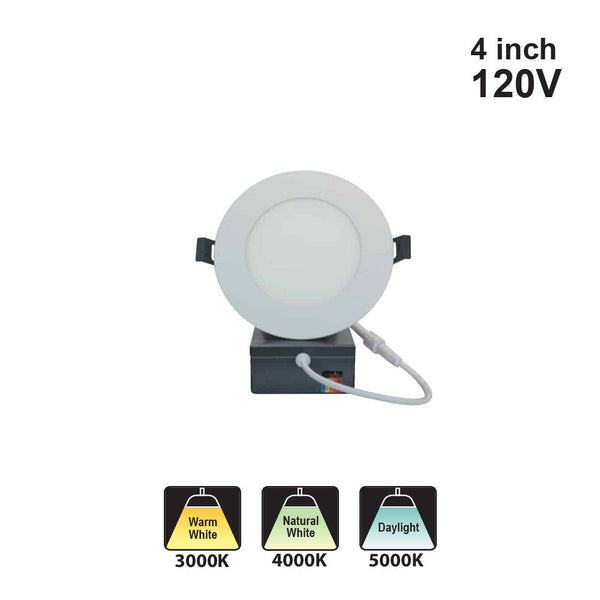 Votatec 4″ Slim Round Panel VO-RP4W9-120-D 120V 9W CCT(3K, 4K, 5K)