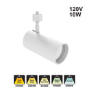 Votatec 10Watt White Track Light Head Triac Dimmable 120V 5CCT 36Degree