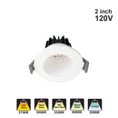 Votatec 2″ Round Baffle Downlight 5Way CCT VO-RP2W8-120-D-5WAY 120V 8W CCT(2.7K, 3K, 3.5K 4K, 5K)
