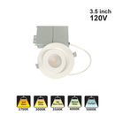 Votatec 3.5″ Multi-Directional Gimbal 5Way CCT DL4-148-9 120V 9W CCT(2.7K, 3K, 3.5K, 4K, 5K)