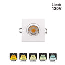 Votatec 3″ Eyeball – 5CCT Adjustable VO-GSP3W8-120-D-5WAY 120V 8W CCT(2.7K, 3K, 3.5K 4K, 5K)