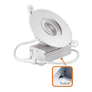 Votatec 4″ Round Eyeball 3Way CCT GS-G4-D12 120V 12W CCT(3K, 4K, 5K)