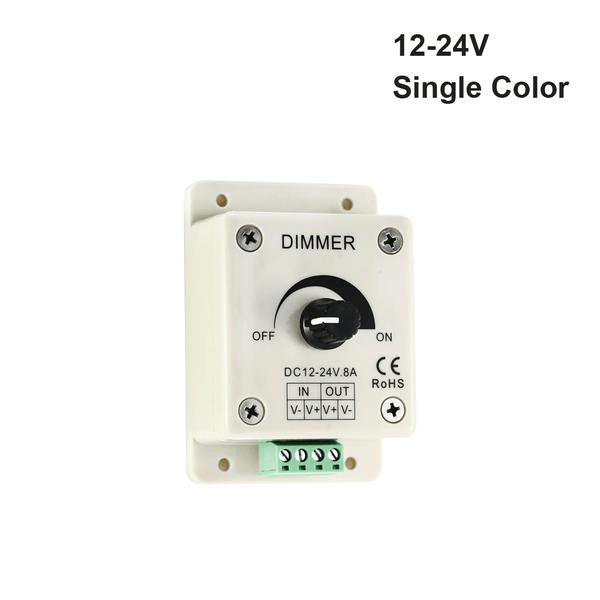 Single Color Dial Dimmer 8A, LIGHTSANDPARTS