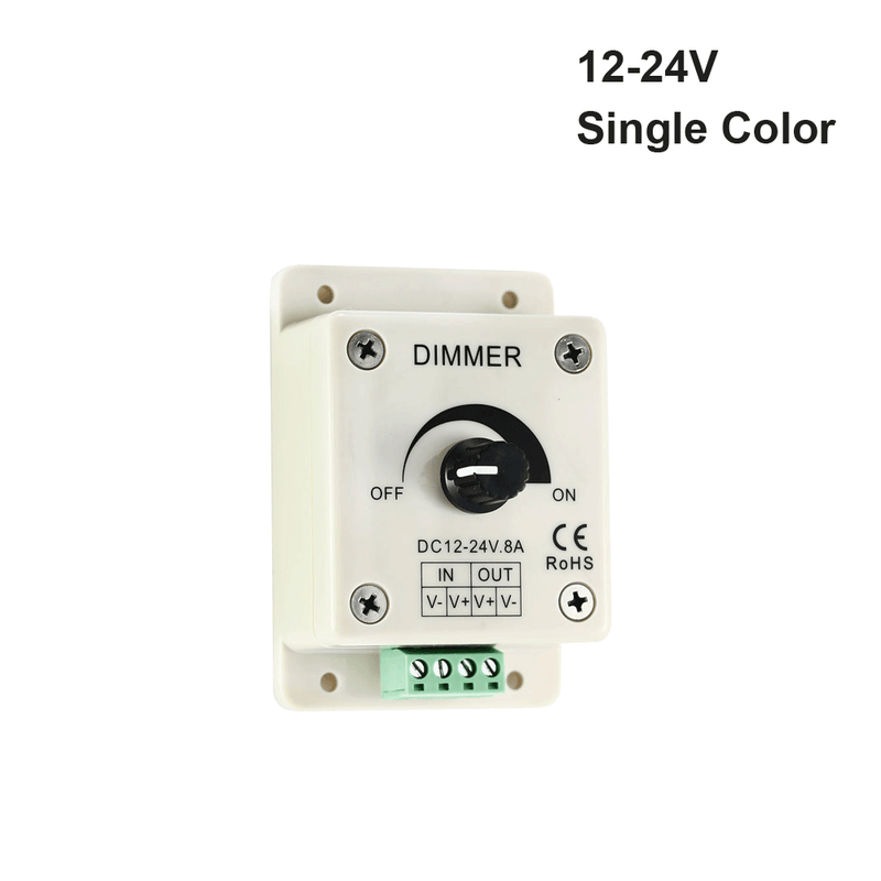 Single Color Dial Dimmer 8A, LIGHTSANDPARTS