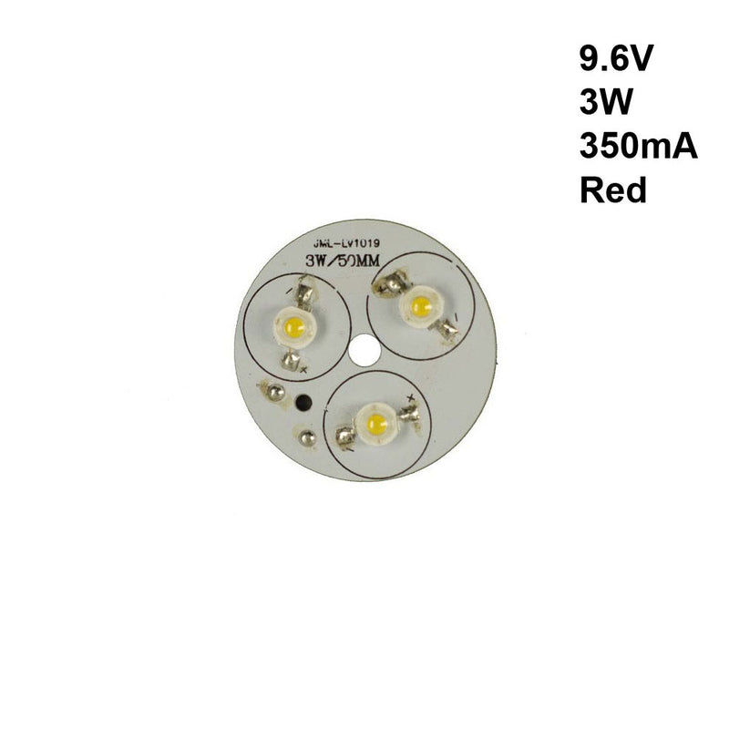 3W On-Board 9.6V Red