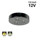 RD15 Cabinet Light 12V 3W Black CCT(3K, 4K) - ledlightsandparts