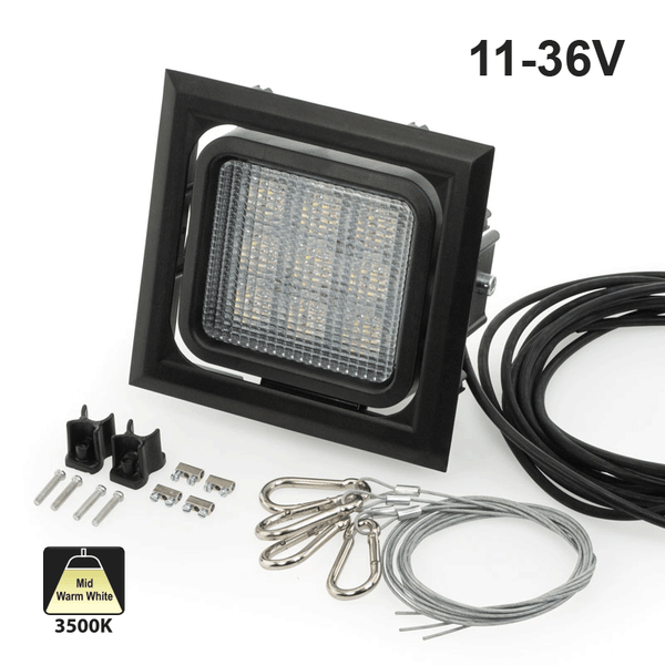 LED Flood light 11-36V 20W 3500K(Warm White)