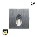 Step Light Square 1W 12V 3000K(Warm White), lightsandparts