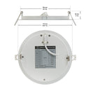 6 inch Low Voltage Dimmable LED Panel Light PA3C06, 12V 14W 6000K(Cool White) - ledlightsandparts