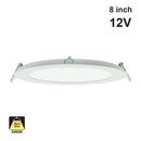 8 inch Low Voltage Dimmable LED Panel Light PA3C08, 12V 18W 3000K(Warm White) - ledlightsandparts