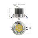 ELS-CS007W-049 LED Ceiling Light, 7W 3200-3500(Satin Warm White) - ledlightsandparts