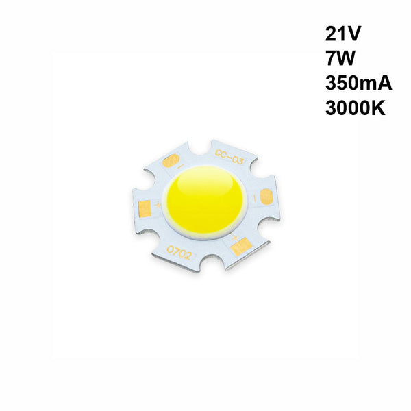 7W LED COB Chip Light 3000K