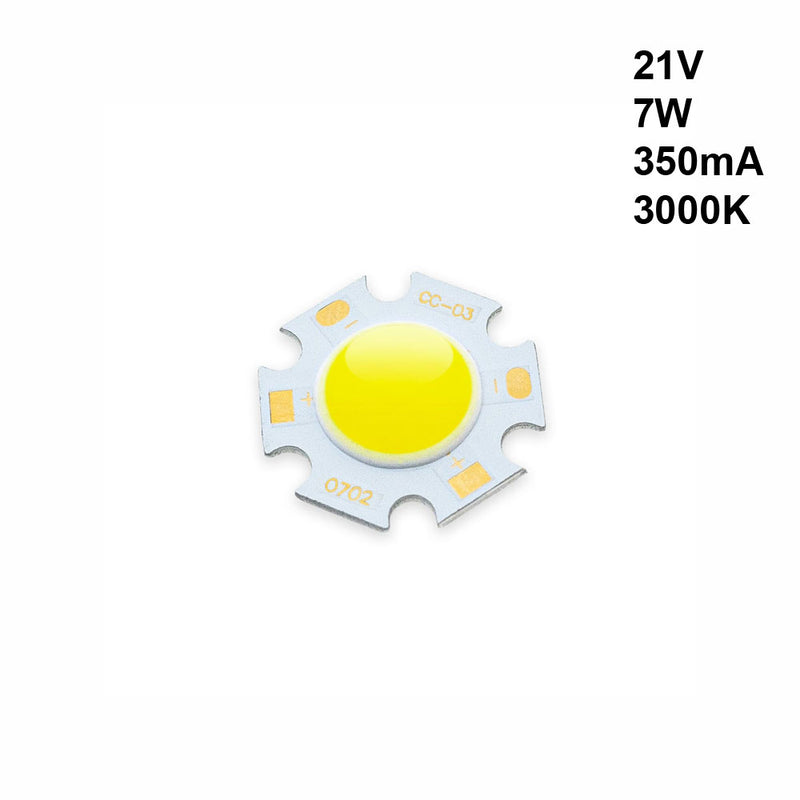 7W LED COB Chip Light 3000K