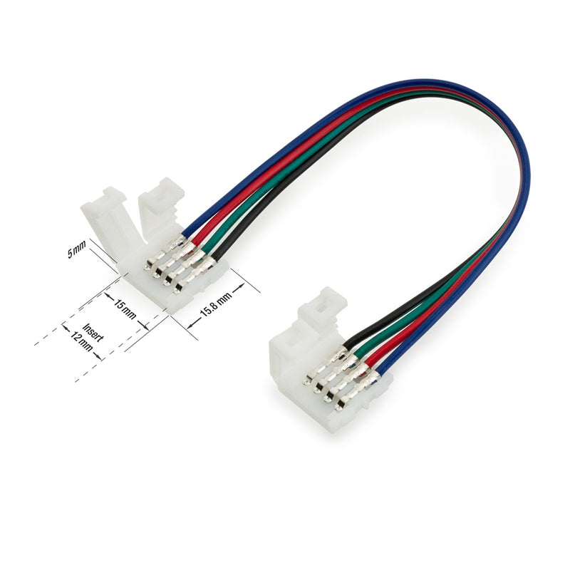 Quick Connector RGB to RGB 12mm LED Strip Connection Solderless