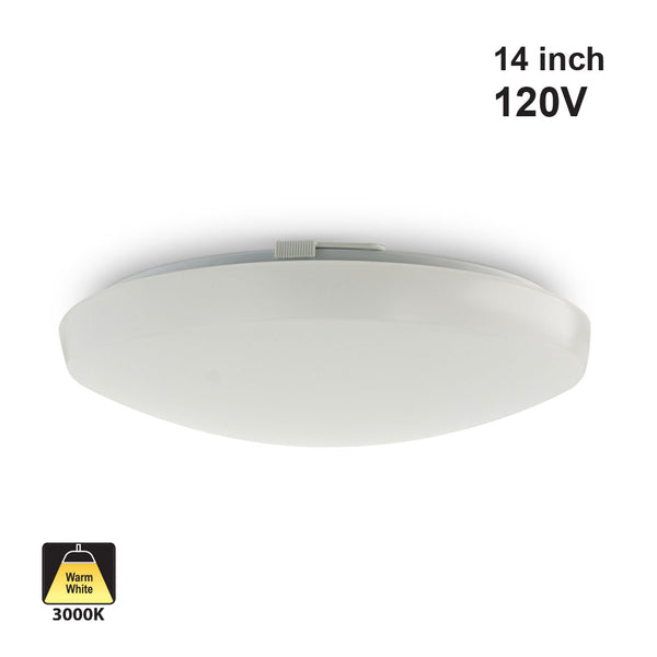 14 inch LED Ceiling Fixture LT-US-C1418W308-02, 120V 18W 3000K(Warm White)