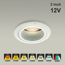 VBD-MTR-16W Recessed LED Light Fixture, 3 inch Round White - ledlightsandparts