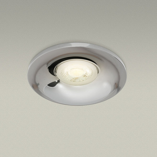 VBD-MTR-4C Recessed LED Light Fixture, 2.5 inch Round Chrome