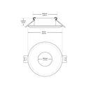 VBD-MTR-8W Recessed LED Light Fixture, 2.5 inch Round White - ledlightsandparts