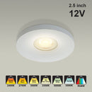 MTR-13W 12V Recessed LED Light Fixture, 2.5 inch Round White