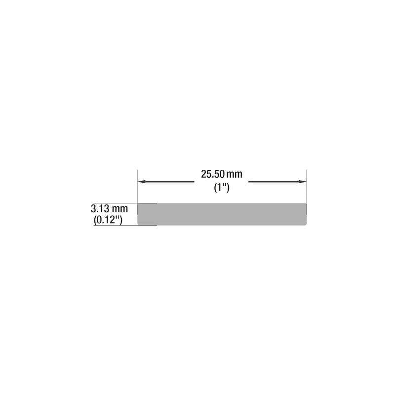 Type 37B, 1inch Aluminum Flat Bar, 3.65Meter (143inches)