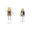 G4 Bulb Bi-Pin COB LED, 12V 1.2W 3000K(Warm White) - ledlightsandparts