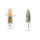 G4 Bulb Bi-Pin COB LED, 12V 2W 3000K(Warm White) - ledlightsandparts