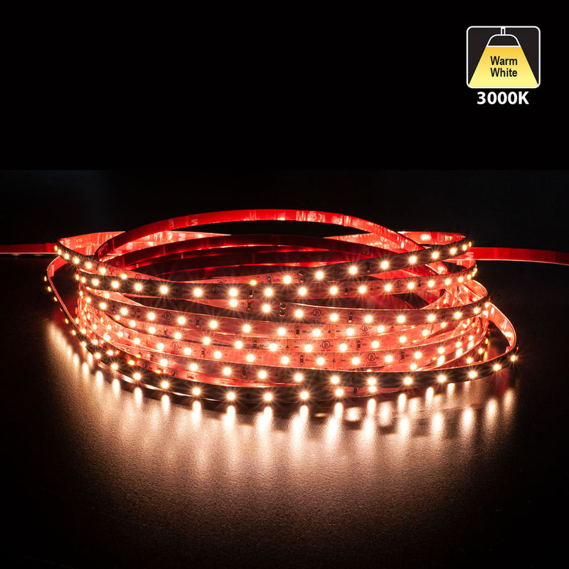 10M(32.8ft) Indoor LED Strip 3528, 24V 1.5(w/ft) 126-144(Lm/ft) 60(LEDs/m) CCT(2.7K, 3K, 6K), lightsandparts