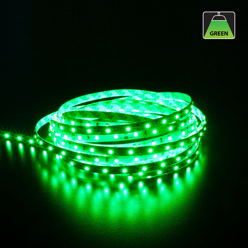 5M(16.4ft) Indoor LED Strip 3528, 12V 1.5(w/ft) Green - ledlightsandparts