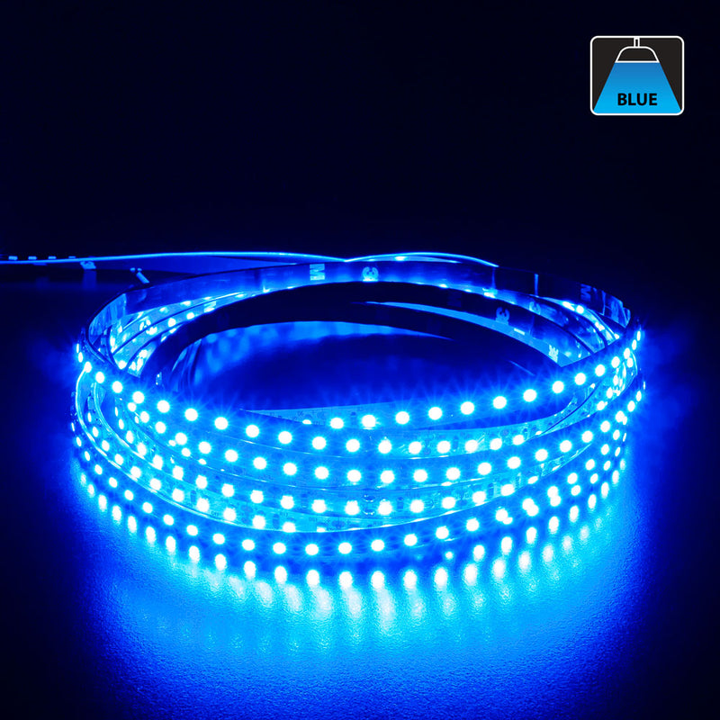 5M(16.4ft) Indoor LED Strip 3528, 12V 3(w/ft) Blue, lightsandparts