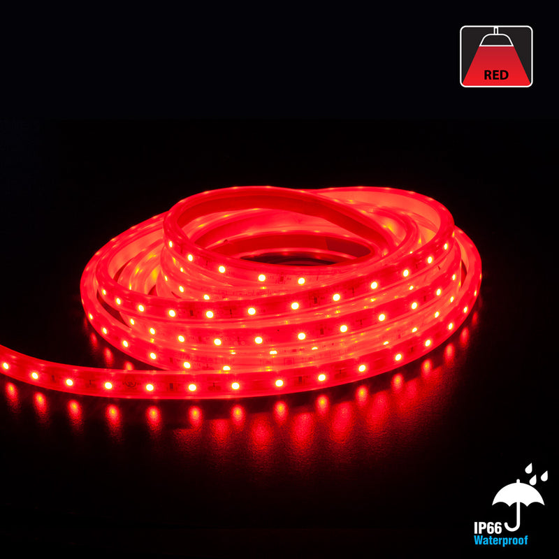 5M(16.4ft) Waterproof LED Strip 3528, 12V 1.5(w/ft) CCT(Blue, Green Red) - ledlightsandparts